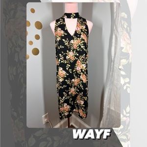 EUC WAYF Choker Collar Shift Dress